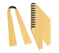 Lot de 12 bandes en caoutchouc de rechange pour lance-pierre, latex naturel, 2,0 mm, cordons plats de 22 cm, catapulte de chasse professionnelle