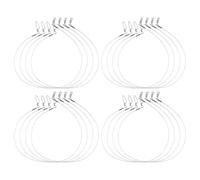 Lot de 12 bas de ligne de pêche en fluorocarbone de 9 à 36,3 kg avec bouton-pression pour poissons d'eau douce et salée, transparent invisible (45,7 à 20,4 kg)