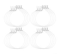 Lot de 12 bas de ligne professionnels en fluorocarbone pour eau salée et eau douce, peut supporter jusqu'à 36,3 kg (45,7 à 20,4 kg)