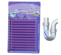 Lot de 12 bâtonnets de nettoyage enzymes pour canalisations et désodorisants, solution d'élimination des odeurs dans le lavabo et la , outil d'entretien facile à brancher