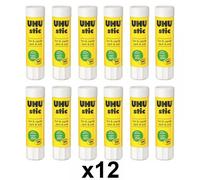 Lot De 12 Bâtons De Colle Blanche Uhu 40g