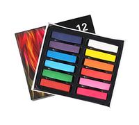 Lot de 12 bâtons de craie carrés pastel doux et secs pour bureau, école, art, dessin, peinture