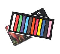 Lot de 12 bâtons de pastel carrés doux et secs non toxiques pour bureau, école, art, dessin, peinture
