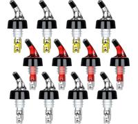 Lot de 12 becs verseurs de bouteille de 3 vec couvercle anti-poussière - Doseur pour bouteilles de cocktails