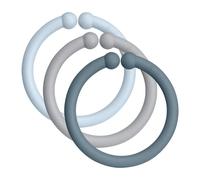 BIBS Loops anneaux de suspension Baby Blue / Cloud / Petrol 12 pcs
