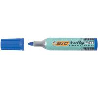 Lot de 12 Bic - Marqueur permanent Marking Onyx 1482 - pointe ogive - corps métal - encre bleu indélébile