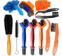 Lot de 12 Bicyclette Outil de Nettoyage, Laufunjoy Outils De Nettoyage Brosse de Nettoyage pour Chaîne de Vélo, Pneu, Roue de Cyclisme, Pignon pour VTT, Vélo de Course, Vélo de Ville, Vélo Pliant