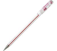 Lot De 12 Bk77 Superb Stylo Bille Longue Durée 0,7 Mm Rouge