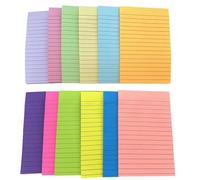 Lot de 12 bloc-notes rectangulaires lignés multifonction pour l'école