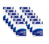 Lot de 12 blocs de papier à lettre ligné A4 - 100 feuilles de papier ligné perforé - Pour le travail, l'école, l'université - Classeur prêt à l'emploi - 100 % recyclable