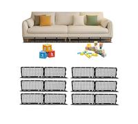 Lot de 12 bloqueurs de meubles transparents pour dessous de canapé - Empêche les jouets de glisser sous le canapé et le lit - Facile à installer, parfait pour les salles de jeux des enfants