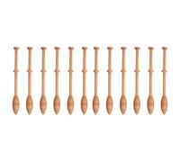 Lot de 12 bobines de dentelle à faire soi-même - Outils de couture en bois dur pour tissage, kit de bobines de tricot à la main, pulls, chapeaux, écharpes, gants, chaussettes, chaussures | Parfait