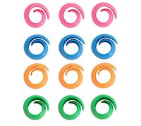 Lot de 12 bobines de fil à coudre - Clips en silicone pour machine à broder pour garder la bobine de fil organisée