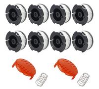 Lot de 12 bobines de fil A6481 A6485 pour coupe-bordure Black Decker STC1820CM STC1820PC STC1820EPC STC1840EPC ST5530 ST1823 GLC1823L20