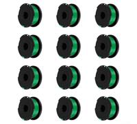 Lot de 12 bobines de rechange SF-080 pour fil de débroussailleuse Black Decker GH3000 LST540