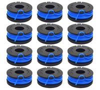 Lot de 12 bobines en nylon de 3 m pour Bauer 19115CB 20 V, pour un entretien efficace de pelouse et jardin