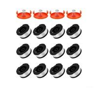 Lot de 12 bobines pour débroussailleuse AF100 avec 4 couvercles et ressorts pour une efficacité maximale