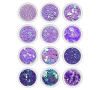 Lot de 12 boîtes 3D en acrylique pour ongles Fleurs Papillon Ours Set ongles Art Formes Décorations Ongles Art Accessoires