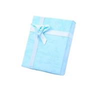 Lot de 12 boîtes à bijoux en papier et carton for bagues, colliers, boucles d'oreilles, for femmes, avec éponge blanche 7 x 9 cm pour Ranger les Boucles d'oreilles(Blue)