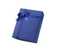 Lot de 12 boîtes à bijoux en papier et carton for bagues, colliers, boucles d'oreilles, for femmes, avec éponge blanche 7 x 9 cm pour Ranger les Boucles d'oreilles(Dark Blue)