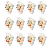 Lot de 12 boîtes à chocolat de Noël, 12 emplacements, boîtes à friandises, boîtes à bonbons, emballage en papier recyclable pour festival, célébration