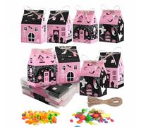 Lot de 12 boîtes à souvenirs pour Halloween, maison château, mini souvenirs
