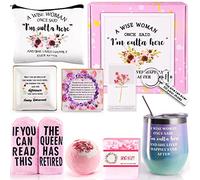 Lot de 12 boîtes cadeau de retraite pour femme, cadeau de retraite pour collègue, amis à la retraite, patron, enseignants, infirmières, médecins, maman, grand-mère, retraités (dégradé pailleté)