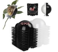 Lot de 12 boîtes de culture de racines d'arbre, réutilisables, semi-transparentes, balle de greffage asexuée, kit de propagation de capsules de superposition d'air haute pression, dispositif de