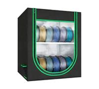 Lot de 12 boîtes de rangement de protection double couche pour filament d'imprimante 3D - Étanche à la poussière - Capacité de 12 rouleaux - Matériaux améliorés