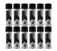 Lot de 12 bombes de peinture - Noir - Mat - 330ml - Amt