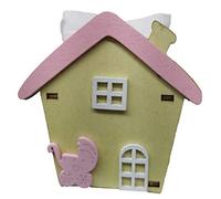 Lot de 12 bonbonnières en bois avec sachet pour naissance, baptême, communion Rose