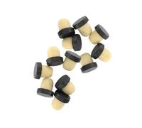 Fackelmann 9901450 Lot de 12 bouchons de liège, bouchons en liège, bouchon pour bouteilles de vin, Liège, Rouge, Jaune, Noir, Gris, Blanc, 2,8 x 2,9 x 2 cm