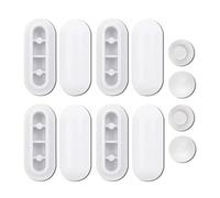 Lot de 12 bouchons de support pour siège de toilette - 8 anneaux et 4 couvercles