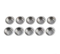 Lot de 12 bougeoirs en acier inoxydable, finition polie rétro, pour bougies coniques et bougies en verre pour éviter les déversements de cire