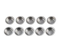 Lot de 12 bougeoirs en métal avec bord dôme pour éviter les gouttes de cire, finition polie pour une utilisation décorative, compatible avec les bougies coniques en verre et à piles
