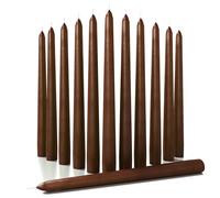 Lot de 12 bougies coniques CANDWAX de 25 cm (10 po) - Bougies coniques anti-gouttes et bougeoirs non parfum s - Parfaites comme bougies de d ner