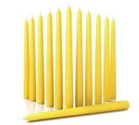 Lot de 12 bougies coniques CANDWAX de 25 cm (10 po) - Bougies coniques anti-gouttes et bougeoirs non parfum s - Parfaites comme bougies de table