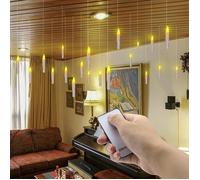 Lot de 12 bougies flottantes avec télécommande, bougies LED à piles avec ficelle électrique sans flamme pour décoration de A140