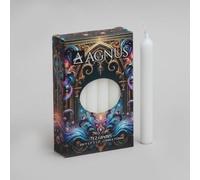 Lot de 12 bougies sorts blanches de 11,4 cm 100 % naturel pour sapin de Noël - Sans fumée, sans goutte, flamme dorée - Bâton de table, casher, propre,