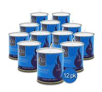 OHR CANDLES Yahrzeit Lot de 6 bougies commémoratives casher 24 heures et Yom Kippour 1 jour dans un porte-gobelet