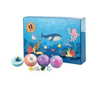 Lot de 12 boules de bain gazeuse - Pour le nettoyage du corps en douceur - Avec œuf surprise - Pour spa, hôtel, voyage, maison, , fille