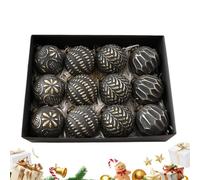 Lot de 12 boules de Noël à suspendre