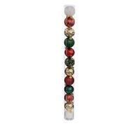 Lot de 12 Boules de Noël ""Délices des Fêtes"" 6cm Multicolore