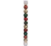 Lot de 12 Boules de Noël Délices des Fêtes 6cm Multicolore