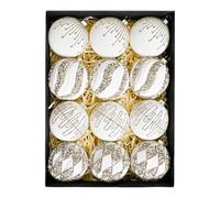 Lot de 12 boules de Noël en velours - Ornements de boules de Noël - Héros - Boules de Noël - Décoration d'arbre - Maisons de vacances pour l'intérieur et l'extérieur - Fête - Chambre à coucher - Salon