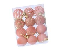 Lot de 12 boules de Noël incassables décoratives pour arbre, mariage, festival d'hiver, célébration, vitrine