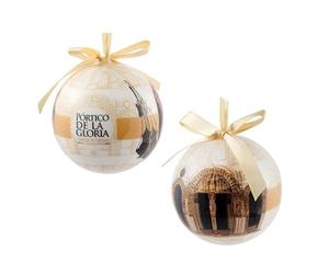 Lot de 12 Boules de Noël Portico de la Gloria Saint-Jacques de Compostelle Ø 7,5 cm