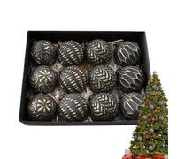 Lot de 12 boules de Noël pour sapin de Noël