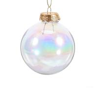 Lot de 12 boules de Noël transparentes à remplir (10 cm)