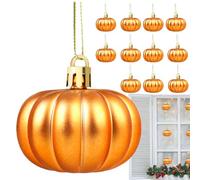 Lot de 12 Boules de pour Arbre, Boules de, peintes à Halloween, Mates, Accessoires de Photographie, décoration saisonnière avec Cordon Tour de Cou pour Cour, terrasse